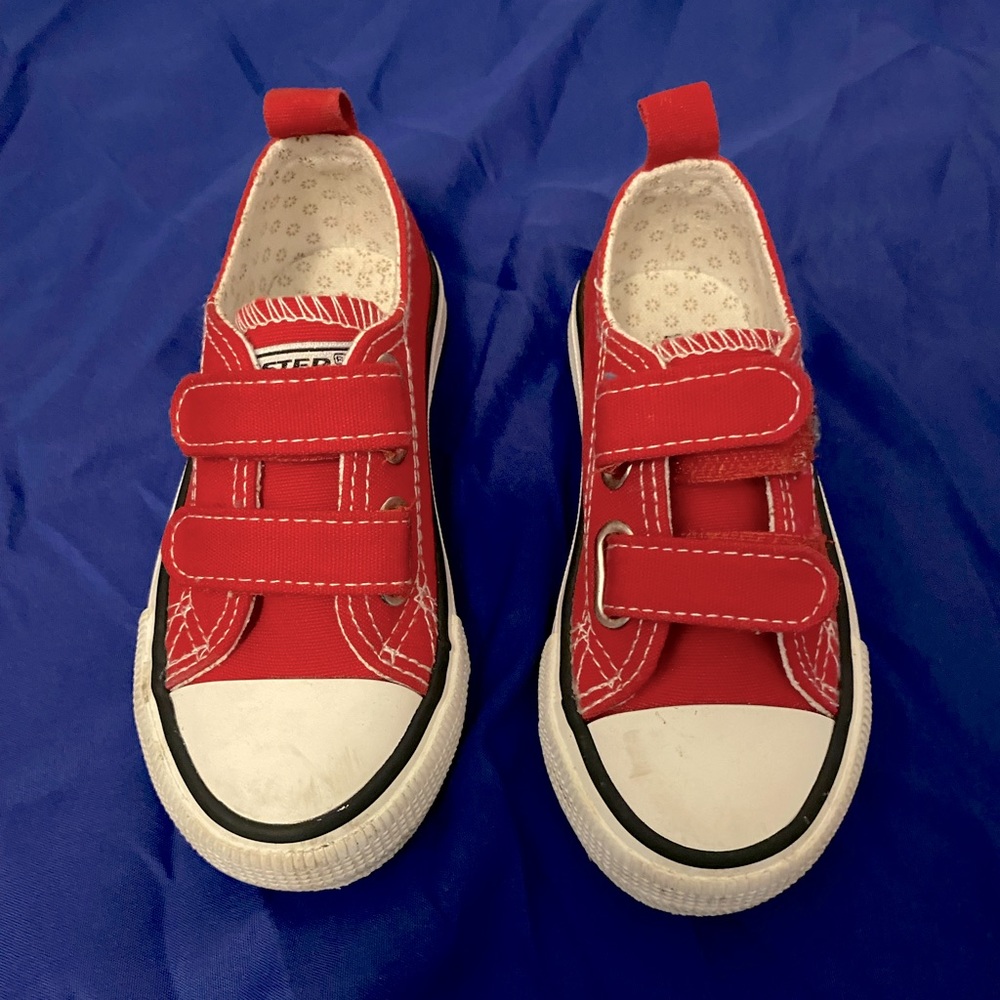 Red sneakers